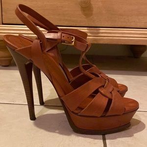 Saint Laurent Tribute Sandals 5” Heel